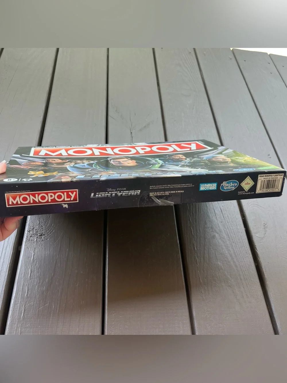 Disney Buzz Lightyear 2022 Hasbro Monopoly Board Game Toy Story Cat Icon New